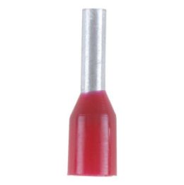Wire end ferrule with plastic sleeve - WENDFRE-DIN46228-CU-(J2N)-RED-1,0X6,0