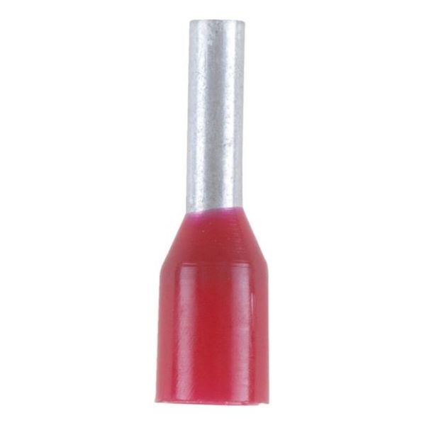 Wire end ferrule with plastic sleeve - WENDFRE-DIN46228-CU-(J2N)-RED-1,0X6,0