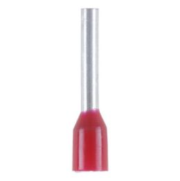 Wire end ferrule with plastic sleeve - WENDFRE-DIN46228-CU-(J2N)-RED-1,0X10,0