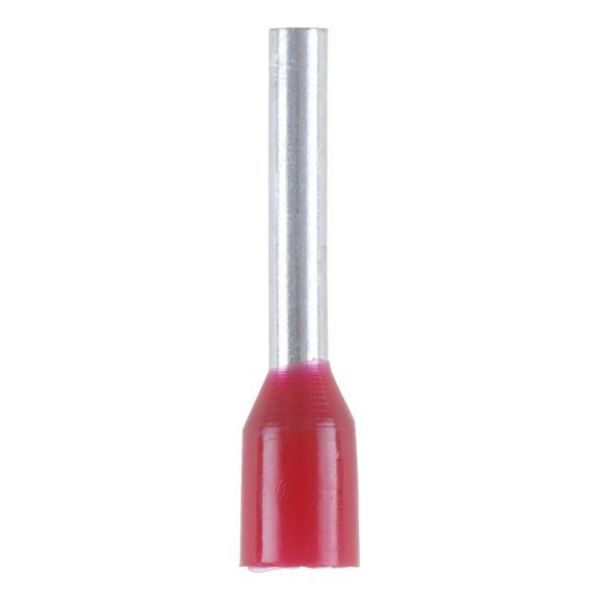 Wire end ferrule with plastic sleeve - WENDFRE-DIN46228-CU-(J2N)-RED-1,0X10,0