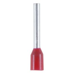 Wire end ferrule with plastic sleeve - WENDFRE-DIN46228-CU-(J2N)-RED-1,0X12,0
