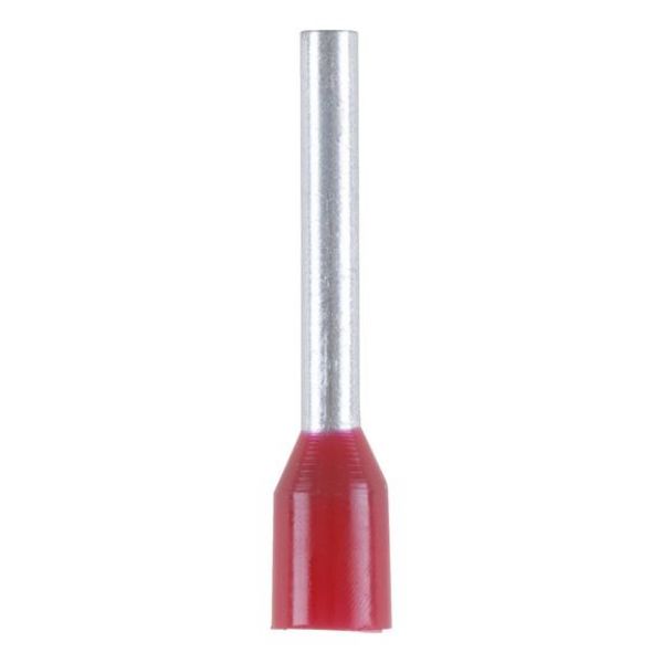 Wire end ferrule with plastic sleeve - WENDFRE-DIN46228-CU-(J2N)-RED-1,0X12,0