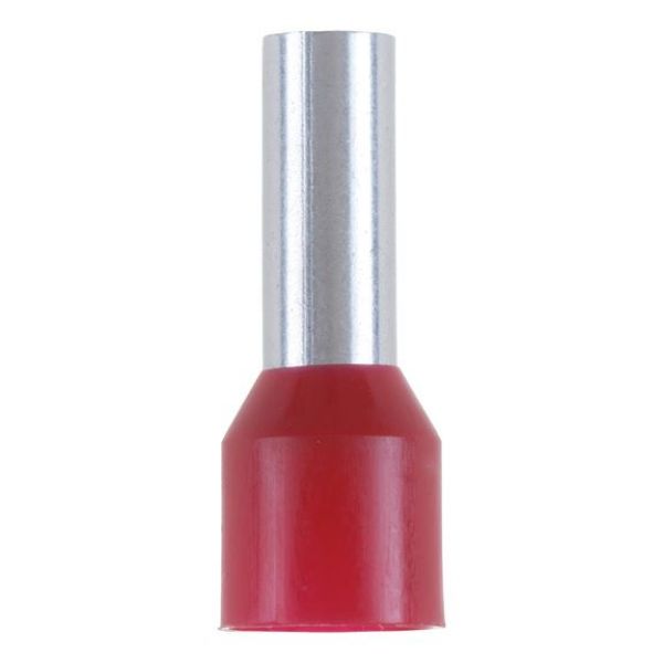 Wire end ferrule with plastic sleeve - WENDFRE-DIN46228-CU-(J2N)-RED-10,0X12,0