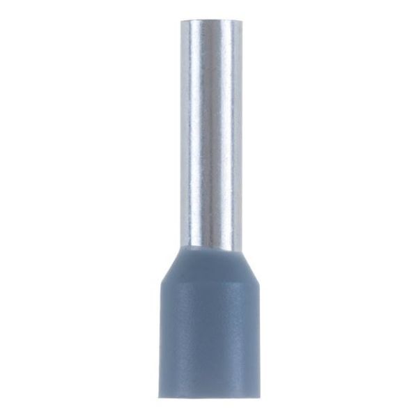 Wire end ferrule with plastic sleeve - WENDFER-DIN46228-CU-(J2N)-GREY-4,0X12,0