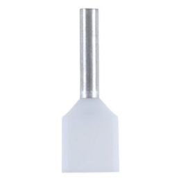 DUO wire end ferrule with plastic sleeve - WENDFER-DUO-CU-(J2N)-WHITE-0,5X8,0