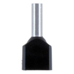 DUO wire end ferrule with plastic sleeve - WENDFER-DUO-CU-(J2N)-BLACK-1,5X8,0