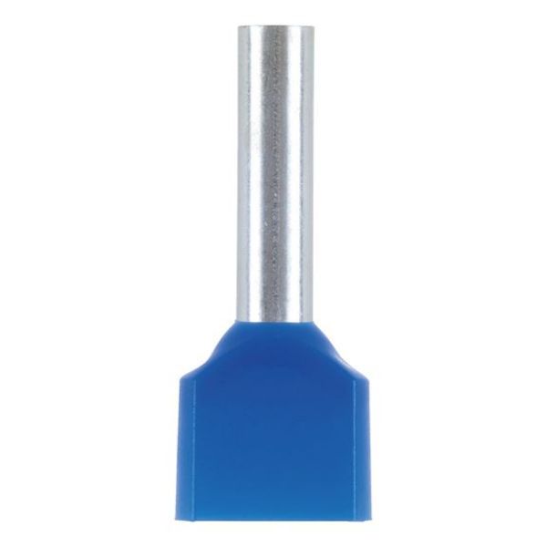 DUO wire end ferrule with plastic sleeve - WENDFER-DUO-CU-(J2N)-BLUE-2,5X13,0