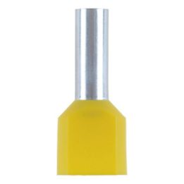 DUO wire end ferrule with plastic sleeve - WENDFER-DUO-CU-(J2N)-YEL-6,0X14,0