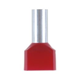 DUO wire end ferrule with plastic sleeve - WENDFER-DUO-CU-(J2N)-RED-10,0X14,0