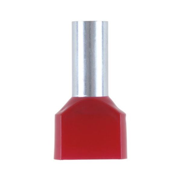 DUO wire end ferrule with plastic sleeve - WENDFER-DUO-CU-(J2N)-RED-10,0X14,0