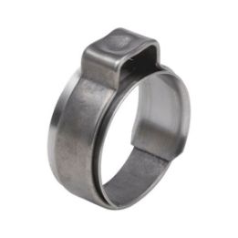 One-ear clamp with insert ring - 1EARCLMP-A2-W8,2MM-D15,5MM-(12,8-14,8MM)