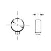 One-ear clamp with insert ring - 1EARCLMP-A2-W8,2MM-D15,5MM-(12,8-14,8MM)