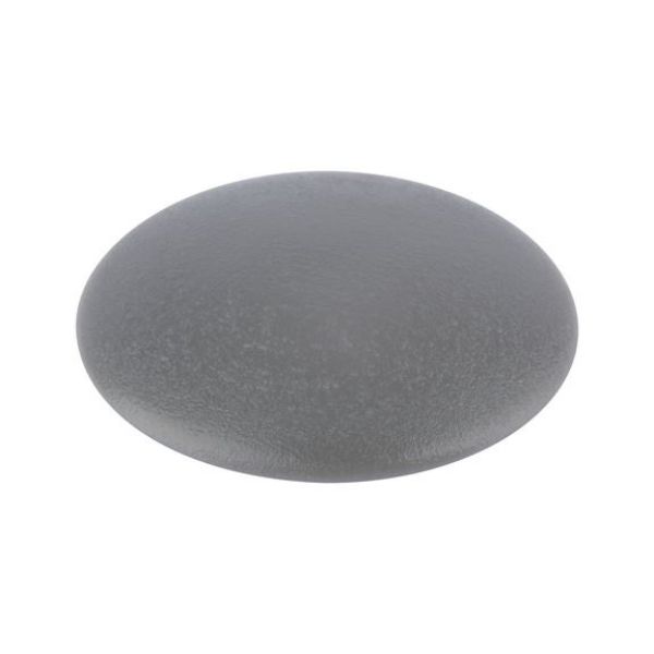 Cover cap, flat, for hexalobular head and AW drive - CAP-FL-AW20-R7037-DUSTYGREY-D12