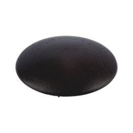Cover cap, flat, for hexalobular head and AW drive - CAP-FL-AW20-R9005-JETBLACK-D12