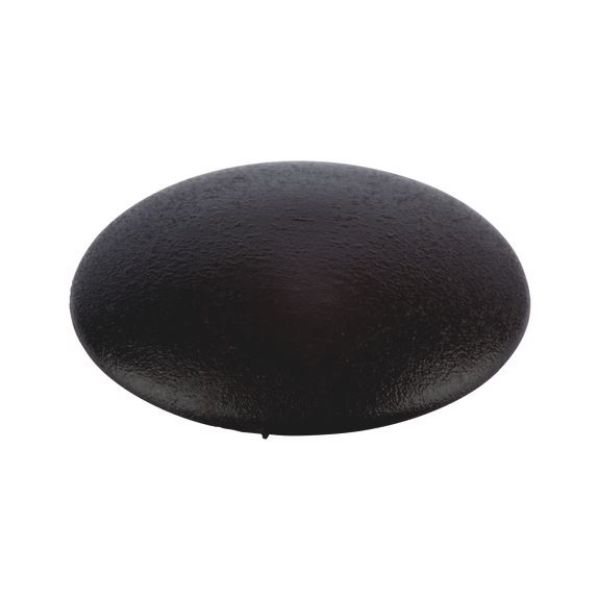 Cover cap, flat, for hexalobular head and AW drive - CAP-FL-AW20-R9005-JETBLACK-D12