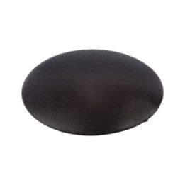 Cover cap, flat, for hexalobular head and AW drive - CAP-FL-AW25-R9005-JETBLACK-D15