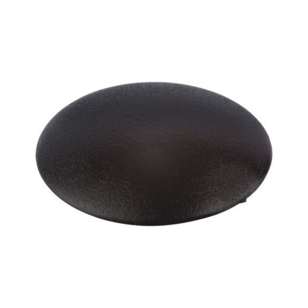 Cover cap, flat, for hexalobular head and AW drive - CAP-FL-AW25-R9005-JETBLACK-D15