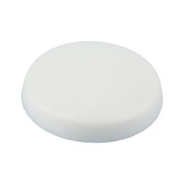 Cover cap, overlapping, for hexalobular head and AW drive - CAP-W.FLG-AW25-R9010-PUREWHITE-D15