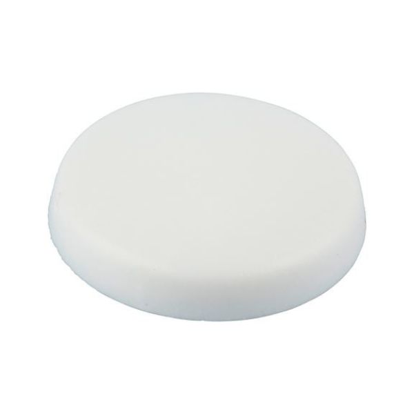 Cover cap, overlapping, for hexalobular head and AW drive - CAP-W.FLG-AW25-R9010-PUREWHITE-D15