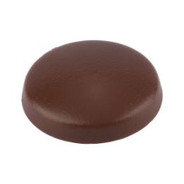 Cover cap, overlapping, for hexalobular head and AW drive - CAP-W.FLG-AW30-R8016-MAHOGBROWN-D15