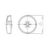 Cover cap, overlapping, for hexalobular head and AW drive - CAP-W.FLG-AW30-R8016-MAHOGBROWN-D15