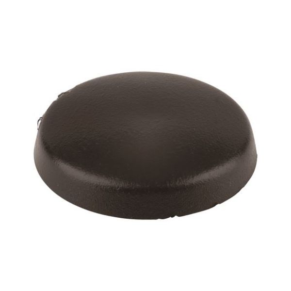 Cover cap, overlapping, for hexalobular head and AW drive - CAP-W.FLG-AW30-R9005-JETBLACK-D15