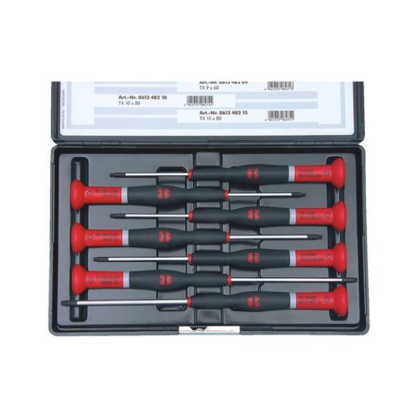 Picture for category Precision screwdriver set, TX, 7pcs Black Point