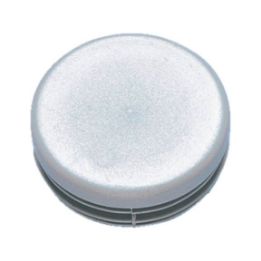 Plastic end cap, round - ECAP-PLA-PIP-R7042-GREY-34X2