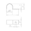 Bracket clamp, single - CBLCLMP-(21-22MM)