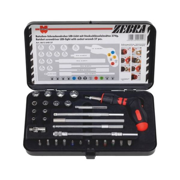Picture for category Pistol ratchet mag screwdr. 37-pc set