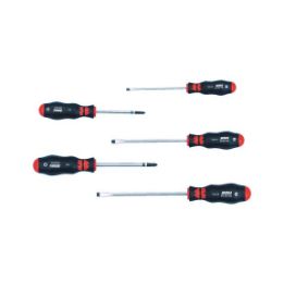 Circular blade screwdriver set for woodwork - SCRDRIV-SET-PZ/SL-RDBLDE-5PCS