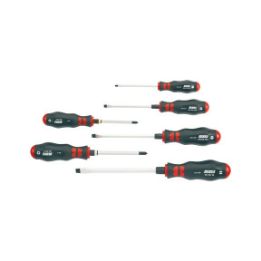 Screwdriver set  - SCRDRIV-SET-PH/SL-HEXBLDE-6PCS