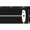 T-handle socket wrench  - SCRDRIV-HNDL-T-HEXHD-6X125