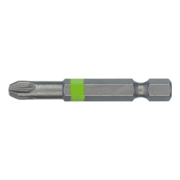 Pozidriv bit - BIT-PZ3-GREEN-1/4IN-L50MM