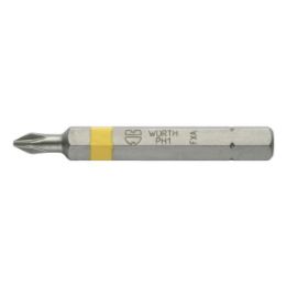 Phillips bit - BIT-PH1-YELLOW-1/4IN-L50MM