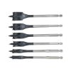 Spade drill bit assortment - DBIT-FL-SORT-WO-(D10-25MM)-L150MM-6PCS