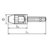 1/4-inch bit drill holder - HOLD-BIT-QCCHUK-1/4IN-L60MM
