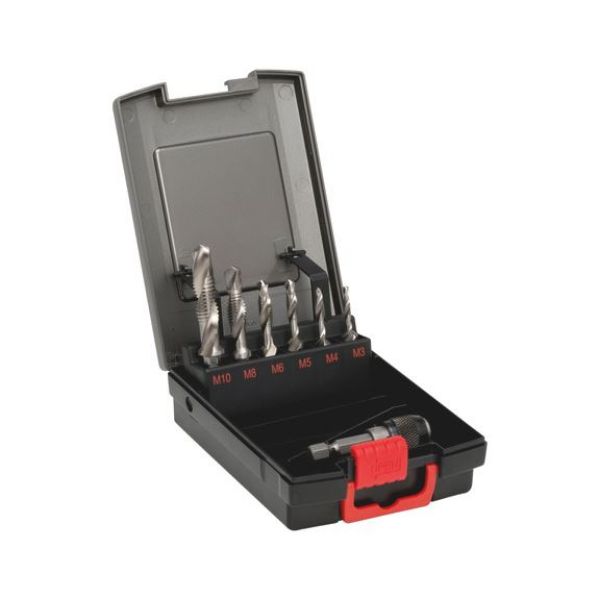 Picture for category Combination screw tap bit HSS assortment 7 pcs