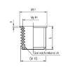Threaded bushing for car spark plug repairs TIME-SERT&lt;SUP&gt;&reg;&lt;/SUP&gt; - NUT-INRT-SPARKPLUG-M10X1X15