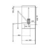 Clothes lift KL 15 S - CLTHLFT-KL15S-15KG-(600-830MM)