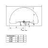 Corner unit pivot fittings VS COR Wheel - CRNCPBRDPIV-KIT2-2/4FLOOR-(CR)-1200