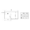Corner unit pivot fittings VS COR FOLD  - CRNCPBRDSLIDFITT-COR-FOLD-SAPH-R-400