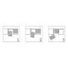 Corner unit pivot fittings VS COR FOLD  - CRNCPBRDSLIDFITT-COR-FOLD-SAPH-R-400
