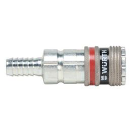 Compressed air safety coupling wSafe&lt;SUP&gt;&reg;&lt;/SUP&gt; 2000 with hose connection - CUPL-QCKACTION-PN-S2000-ID10.0MM