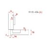 Furniture hinge  EasyClick - HNGE-EACL-D-SCRON-52/5,5-110-C09