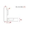 Furniture hinge  EasyClick - HNGE-EACL-D-SCRON-52/5,5-110-C09