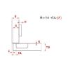 Furniture hinge  EasyClick - HNGE-EACL-D-SCRON-52/5,5-110-C18