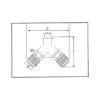 Double distributor - DISTR-PN-2WAY-BRS-CPL-G3/8IN