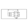 Female thread plug-in nipple - NPL-PN-BRS-IT-G3/8IN