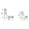 Corner connector for frame profile type A - AY-CORNERCONNECTOR-FRMPRFL-ALU-LONG